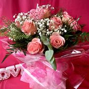 Dozen Long Stemmed Pink Roses